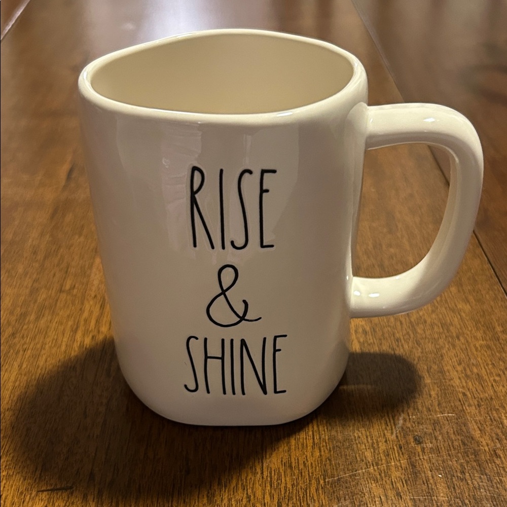Rae Dunn Cream Mug - Rise & Shine